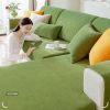 Chenille sofa cover, all season universal elastic full package, 2024 new dust-proof cat scratch herringbone pattern sofa cover