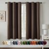 Blackout Curtains for Bedroom Living Room 63 Inches Long 2 Panels