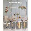 Over The Table Rod Stand with Clamps, 13"-42" Tall & 28"-98" Length Adjustable, Metal Table Arch Stand