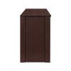 65 in. Wood Black Oak TV Stand with 6 Storage Shelves
