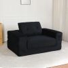 Compression Human Dog Sofa Bed for Adult & Pets,Modern Floor Couch With Pillow for Living Room Bedroom,Corduroy Fabric,No Assembly Required