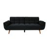 75" Flared Arm Convertible Sleeper Sofa