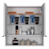 Ozark 24" Medicine Cabinet With Mirror, One Shelf, Black