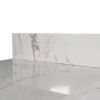 Montary bathroom vanity top stone carrara white new style tops with rectangle undermount ceramic sink and back splash
