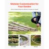 Faux Stone Landscape Edging, 46.4 x 2.2 in Realistic Lawn Edging, Flexible Brick-Sized Garden Edging Border with Anchoring Spikes