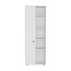 Hoyt Kitchen Pantry Storage Cabinet With and Five Interior and Exterior Shelves