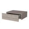 Vienna Floating Nightstand, Sleek Wall-Mounted Design with Spacious Drawer Storage, Dark Brown