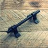 Sliding Barn Door Handle Pull Kit Heavy Duty Large Pull and Flush Set Carbon Steel Vintage Style Sliding Gate for Home Hotel