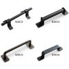 Sliding Barn Door Handle Pull Kit Heavy Duty Large Pull and Flush Set Carbon Steel Vintage Style Sliding Gate for Home Hotel