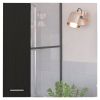 Kenya Medicine Cabinet, Mirror, Double Door, Four Interior Shelves, Black