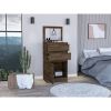 Celestial Dresser, Jewelry Box, Mirror, Two Drawers, Single Door Cabinet, White