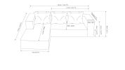 104.3''Cloud Sectional Couch with L-Shaped Chaise,Modern Modular Sofa with Deep Seat, with side pockets ,Upholstered Couches for Living Room Bedroom
