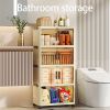 Foldable Stackable Storage Cabinet with Rolling Drawer Front Opening Design for Clothes Books and Accessories Space Saving Organizer for Closet Home O