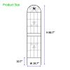 4 Pack Metal Garden Trellis 86.7" x 19.7" Rustproof Trellis for Climbing Plants Outdoor Flower Support Black
