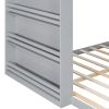 Twin over Full Bunk Bed with Shelf and LED