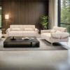 Luxurious Comfy 3-Seater Sofa with Cushions and Gold Legs