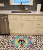 French Bulldog Hippie Dawg Memory Foam Kitchen Mat Machine Washable Anti-Fatigue Mat Cushion Comfort Bath Mat or Kitchen Rug