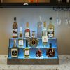 LED Lighted Liquor Bottle Display Shelf, 24 Inch Bar Display Shelf, DIY Illuminated Bottle Shelf with App & Remote Control
