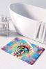 French Bulldog Hippie Dawg Memory Foam Kitchen Mat Machine Washable Anti-Fatigue Mat Cushion Comfort Bath Mat or Kitchen Rug