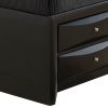 Stylish Black Queen Storage Bed With Modern Design