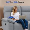 Double Reclining Chairs for Adults, Wall Hugger Recliners for Small Spaces, Love Seat Couches Sofa Reclinable for Living Room, Home Theater Seating