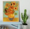 Still Life Vase with Twelve Sunflowers by Van Gogh Framed Print