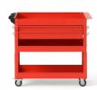 3 Tier Rolling Tool Cart Garage Workshop Lockable Drawer Storage Organizer Metal Wheels for Easy Transport