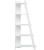 Modern 5-Tier Bookshelf Narrow Vertical Display Shelf for Small Space Saving Design with Open Shelves
