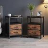 1/2 Pack Floating Nightstand with Charging Station, Wall Mounted Bedside Table with USB & Type-C Ports