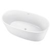 59" 100% Acrylic Freestanding Bathtub, Contemporary Soaking Tub, white Bathtub
