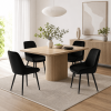 2pcs modern velvet dining chairs, fabric chairs with metal legs, dining chairs for living rooms, bedrooms, outdoor lounges, cafes, restaurants