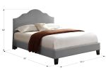 Gray Full Upholstered Bed