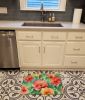 Georgia Cherokee Rose in Watercolor Memory Foam Kitchen Mat Machine Washable Anti-Fatigue Mat Cushion Comfort Bath Mat or Kitchen Rug