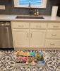 Yellow Labrador Hippie Dawg Memory Foam Kitchen Mat Machine Washable Anti-Fatigue Mat Cushion Comfort Bath Mat or Kitchen Rug