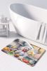 White Poodle The Chef Memory Foam Kitchen Mat Machine Washable Anti-Fatigue Mat Cushion Comfort Bath Mat or Kitchen Rug