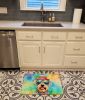 Schnauzer Hippie Dawg Memory Foam Kitchen Mat Machine Washable Anti-Fatigue Mat Cushion Comfort Bath Mat or Kitchen Rug