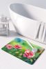 Iowa Wild Prairie Roses in Watercolor Memory Foam Kitchen Mat Machine Washable Anti-Fatigue Mat Cushion Comfort Bath Mat or Kitchen Rug