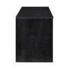 59 in. Wood Black Oak TV Stand with 2 Storage Cabinets