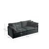 2 Seater Loveseat and Chair Set, 2 Piece Sofa & Chair Set, Loveseat and Accent Chair