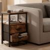 1/2 Pack Floating Nightstand with Charging Station, Wall Mounted Bedside Table with USB & Type-C Ports