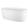 59" 100% Acrylic Freestanding Bathtub, Contemporary Soaking Tub, white Bathtub