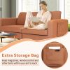 Modern Loveseat Sofa Couch with Side Storage Pocket