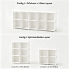 10-Cube Storage Closet Organizer with Curtain, DIY Modular Clothes Wardrobe Cabinet