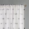 Pom Pom Emb hed Curtain Panel(Only 1 Pc Panel)