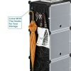 Shoe rack storage cabinet, 8-layer shoe storage cabinet with door, stackable and detachable shoe storage cabinet