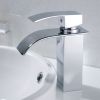 Waterfall showerhead bathroom faucet, single handle bathroom sink faucet