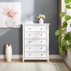 Modern 5 Drawers Dresser 5 Drawers Cabinet,Chest of Drawers Closet Organizers and Storage Clothes Storage Drawers Cabinet for Living Room