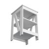 Clio Auxiliary Table, with two shelves