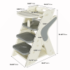 Multi functional Growing Up Dining chair,A high chair suitable for eating and feeding,Adjustable Height Toddler Tower