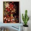 Vase with Poppies Cornflowers Peonies and Chrysanthemums by Van Gogh Framed Print